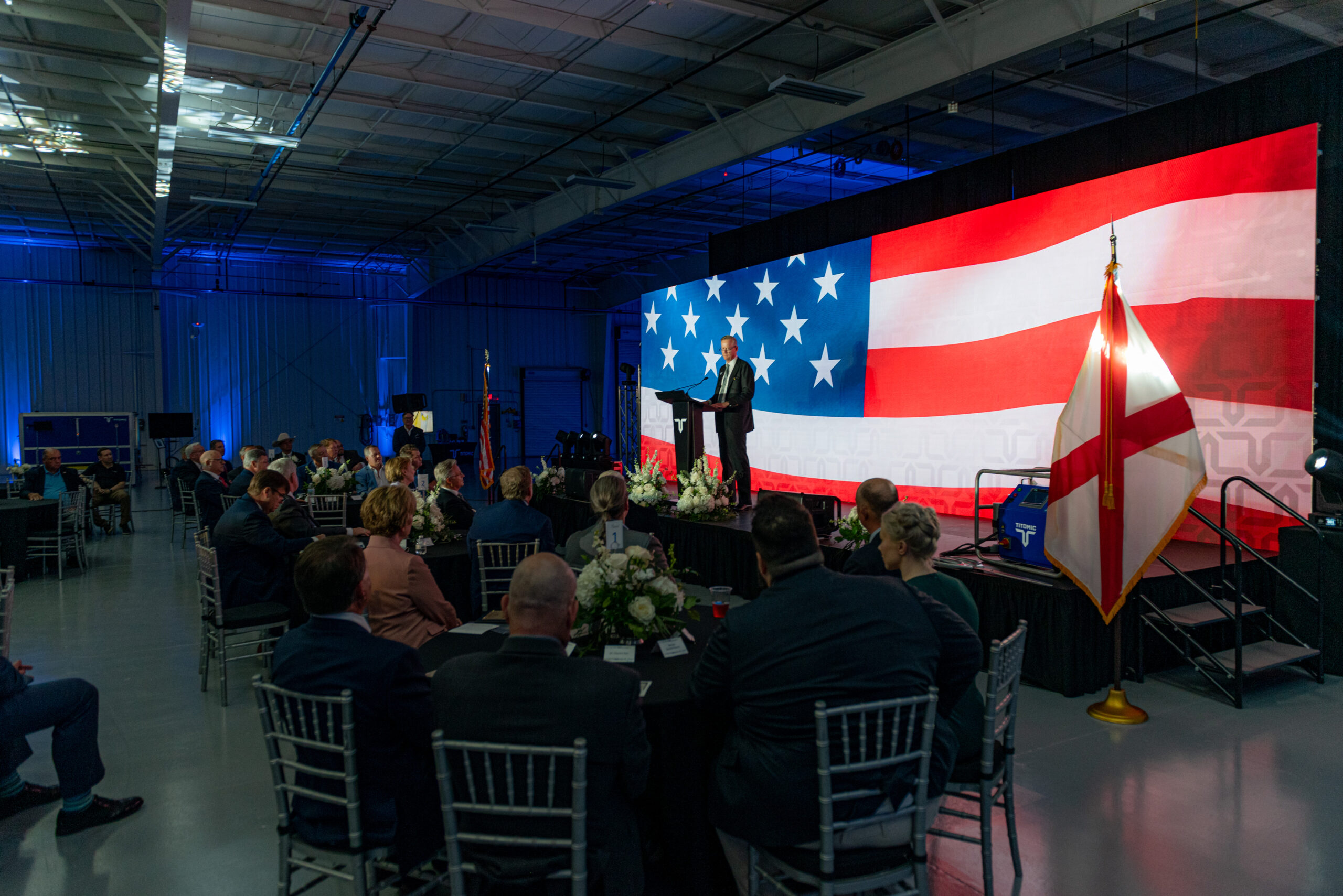 Large-format LED wall for live event production